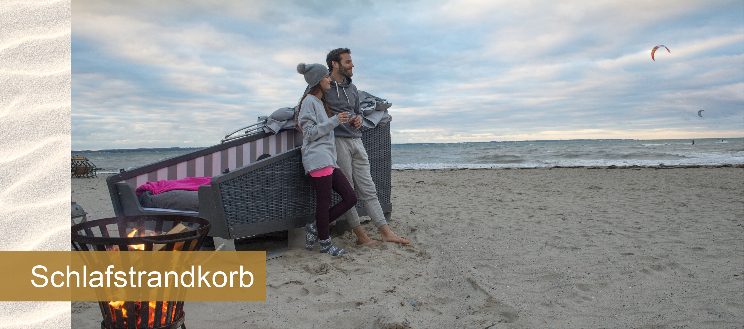 Hotel SAND Timmendorfer Strand in Schleswig Holstein Zimmer Schlafstrandkorb